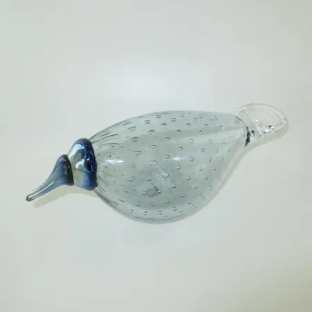 Lasilintu, signeeraus Oiva Toikka Iittala, Helmi, mitat 22x8cm 