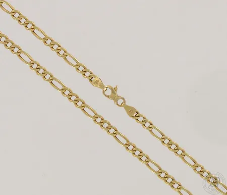 Figaro-kaulaketju, pituus 45cm, lenkin leveys 3mm, 585, paino 5,6g