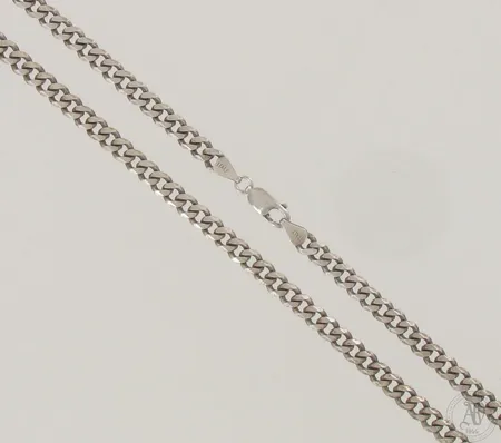 Panssarikaulaketju, pituus 60cm, lenkin leveys 6mm, 925, paino 34,3g