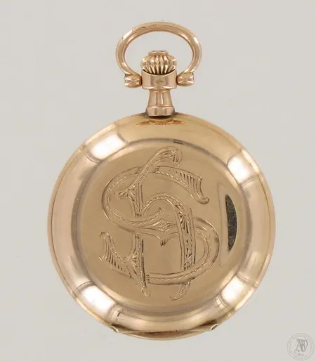 Kultainen kihlakello Zenith, 158923, mekaaninen, etukannessa kaiverrus, välikuori kultaa, koneiston nro 2492964, 585br, paino 25,4g