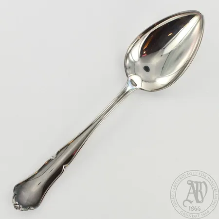 Ruokalusikka, Chippendale, pituus 185mm, 830, paino 55,0g 