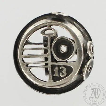 Sormus, design Jorma Laine, vuodelta 1973, muunneltava koko, Ø 36mm, 830, paino 23,5g