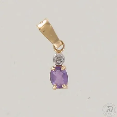 Kiviriipus timantilla 1xn.0.005ct, korkeus 16mm, 585br, paino 0,4g