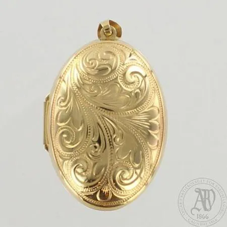 Medaljonki, korkeus 50mm, 585br, paino 7,0g 
