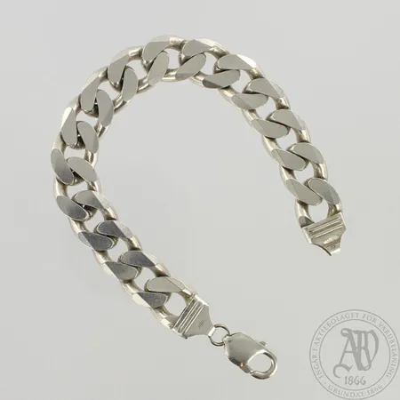Panssariranneketju, leveys 14mm, pituus 210mm, 925, paino 67,2g 