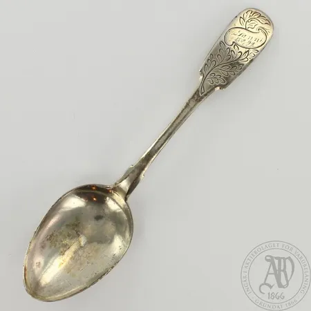 Lusikka, kaiverrettu, pituus 170mm, 813, paino 31,6g 