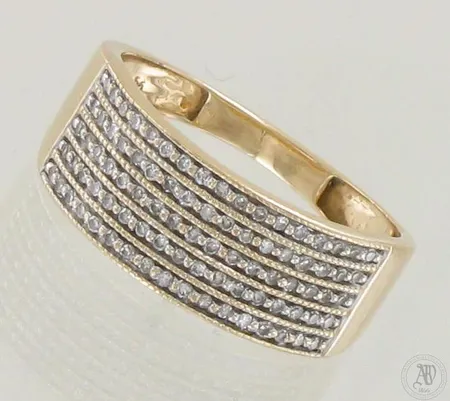 Timanttisormus 85xn.0.005ct, koko 16¾, 585, paino 2,6g