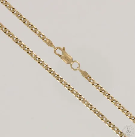 Panssarikaulaketju, pituus 49,5cm, leveys 3mm, 585, paino 9,7g