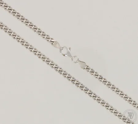 Panssarikaulaketju, pituus 56cm, leveys 4mm, 925, paino 23,2g