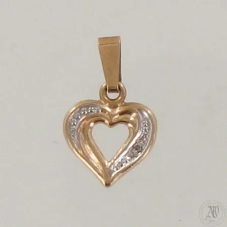 Timanttiriipus 1xn.0.005ct, korkeus 20mm, 585, paino 0,3g 