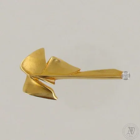 Timanttirintakoru 1xn.0.10ct Lapponia, leveys 45mm, vuodelta 1981, 750 kelta- ja valkokulta, paino 6,5g 