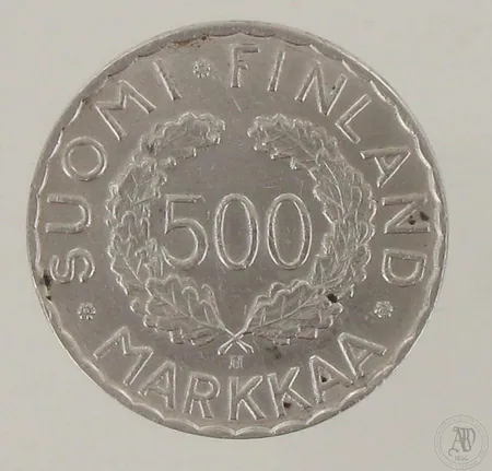 Olympiaraha Suomi 500 markkaa Olympia XV 1952, 500, paino 12,0g 