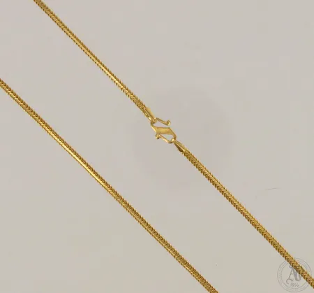 Kaulaketju, pituus 59cm, käytön jälkiä, 916, paino 9,5g