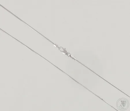 Snake-kaulaketju, pituus 40,5cm, 585valkokulta, paino 3,6g