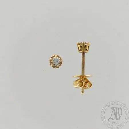 Timanttikorvanapit 2xn.0.07ct, 585, paino 1,4g