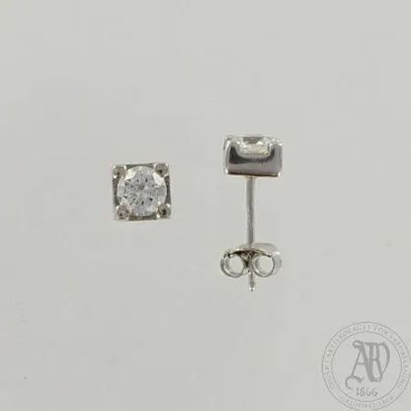 Kivikorvanapit, koko 5x5mm, 925br, paino 1,9g