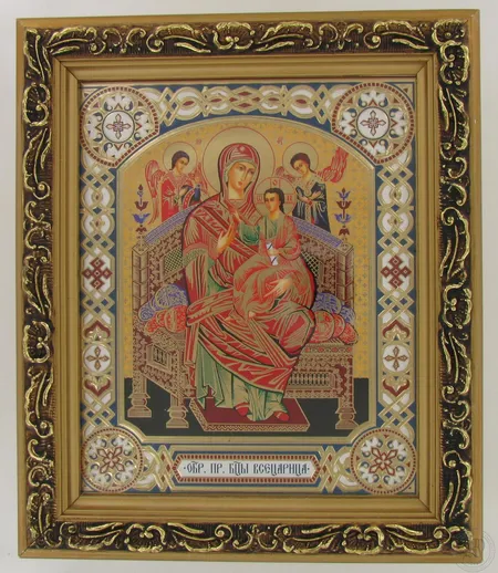 Jumalanäiti aiheinen ikonitaulu, mitat kehyksien kanssa 185x 220mm