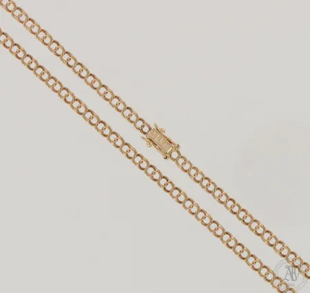 Bismarck-kaulaketju, pituus 46,5cm, leveys 3mm, 585, paino 6,9g