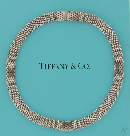 Kaulakoru Tiffany & Co. pituus 45cm, leveys 12mm, 925, paino 89,1g, laatikko