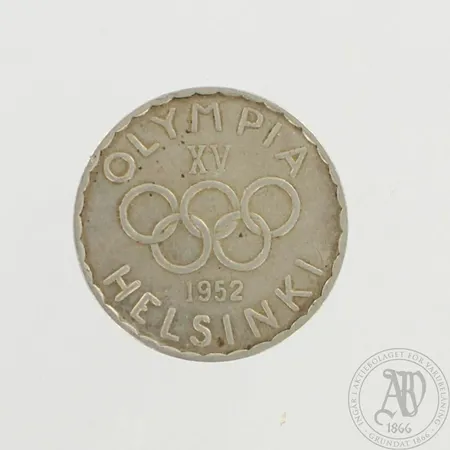 Olympiaraha Suomi 500 markkaa Olympia XV 1952, 500, paino 11,8g 