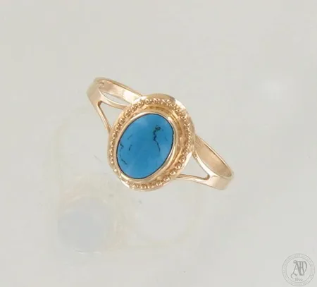 Kivisormus, koko 18, 585br, paino 0,8g