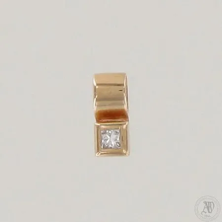 Timanttiriipus 1xn.0.04ct, korkeus 8mm, 585, paino 0,6g
