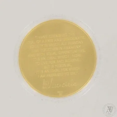 Kultaraha Mandela A long walk to Freedom 1/2 OZ, kotelo, 999, paino 15,6g