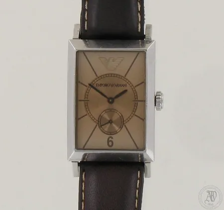 Teräsrannekello Emporio Armani AR-0127, quartz, taulun mitat 47x26mm, hihnan pituus 205mm