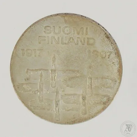 Juhlaraha 10 markkaa, vuodelta 1967, 900, paino 900 Paino: 0 g