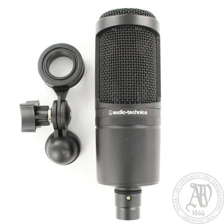 Mikrofoni Audio Technica AT2020 USB, telineadpateri, (ilman USB-kaapelia).  Lähetetään postipakettina.