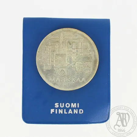 Juhlaraha Itsenäinen Suomi 50 vuotta 1967, nimellisarvo 10 markkaa, 900, paino 24,1g 