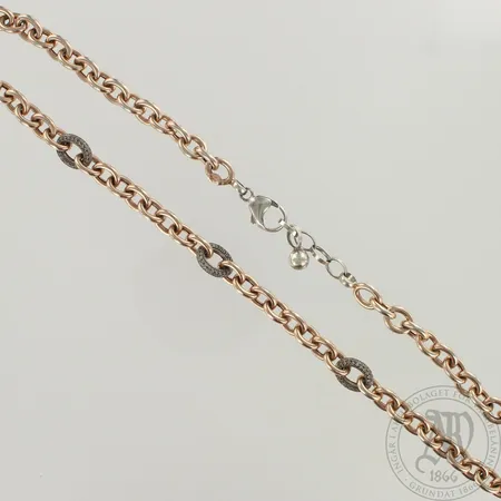 Kivikaulaketju, pituus 42-46cm, 925br, paino 20,4g 