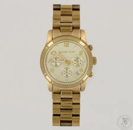 Teräsrannekello Michael Kors, MK-5055, quartz, taulun Ø 38mm, hihnan pituus 165mm, lasissa kaksi pientä kolhua