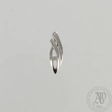 Timanttiriipus 1xn.0.03ct, korkeus 19mm, 585 valkokulta, paino 1,2g