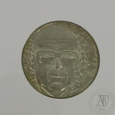 Juhlaraha, Urho Kekkonen 1975, nimellisarvo 10 markkaa, 500, paino 23,4g