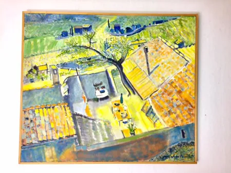Öljyvärimaalaus, koko 66x77cm, signeeraus Marjukka Paunila 1984, Bukowskin arviopaperi. Ota yhteys panttilainaamoon kuljetusmaksusta sopimiseksi.Hintaan lisätään Tekijänoikeuslain mukainen jälleenmyyntikorvaus 5%, johon lisäämme voimassa olevan alv:n (10%) mikäli viimeinen huutohinta ylittää 255€. Ota yhteys panttilainaamoon kuljetusmaksusta sopimiseksi. (Kuuluu jälleenmyyntikorvauksen piiriin).