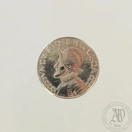 Hopearaha, 1962 Panama Silver Quarter Balboa, 900, paino 6,2g