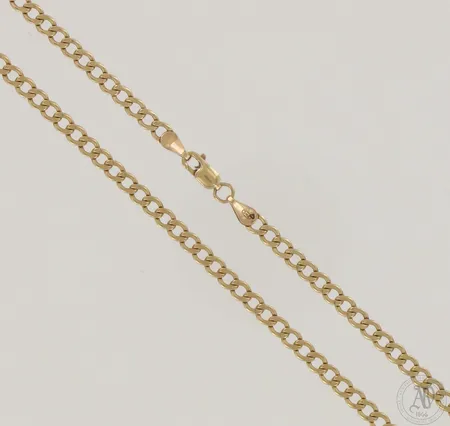 Panssarikaulaketju, pituus 51,5cm, leveys 2mm, 585, paino 4,1g