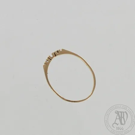 Viallinen timanttisormus 2xn.0.02ct, 585, paino 1,5g