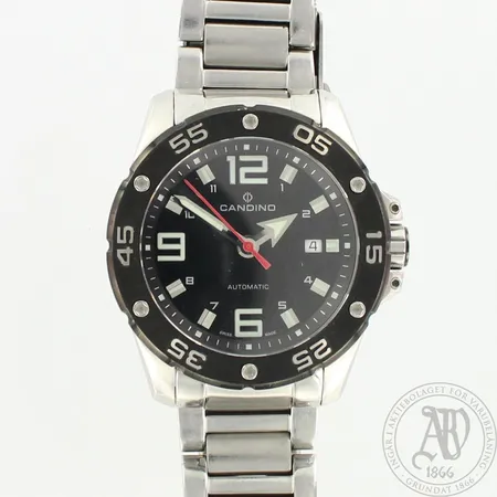 Teräsrannekello, Candino Planet Solar C4452, Automatic, Ø 44mm, teräsrannekkeen pituus 200mm