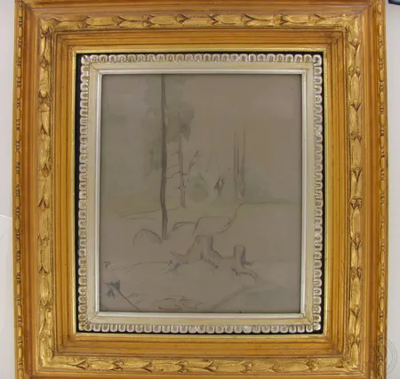 Sekatekniikka paperille koko 26x22cm, kehyksen kanssa 44x41cm, Albert Edelfelt, taulun takana todistetaan aitous. Ota yhteys panttilainaamoon kuljetusmaksusta sopimiseksi.
