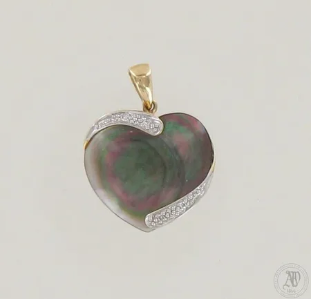Kiviriipus timanteilla 4xn.0.005ct, korkeus 25mm, 585br, paino 2,4g 