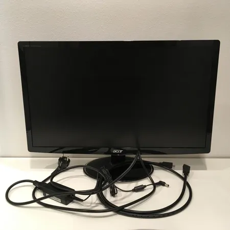 LCD- Näyttö 23" Full HD, Acer S232HL, virtajohto ja HDMI kaapeli. Lähetetään postipakettina.