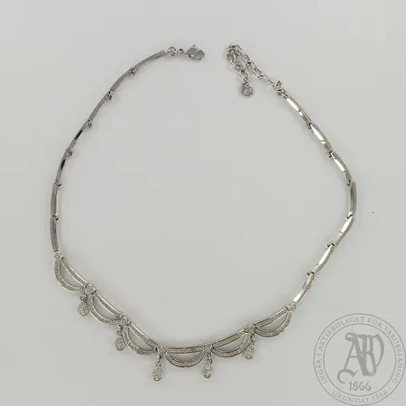 Kivikaulakoru Swarovski, ketjun pituus 40-45cm, korumetallia  