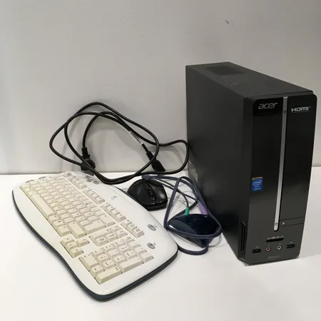 Pöytätietokone, Acer Aspire XC600/Intel Core i3-3240/8 GB/1 TB/DVD-RW/Windows 8, virtajohto, langaton hiiri(vastaanotin puuttuu) ja langaton näppäimistö. Lähetetään postipakettina.