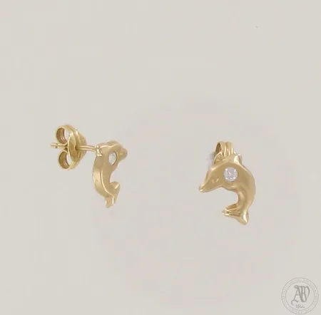 Kivikorvakorut, korkeus 9mm, 585br, paino 0,6g