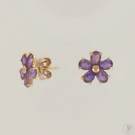 Kivikorvakorut, korkeus 11mm, 585br, paino 1,9g