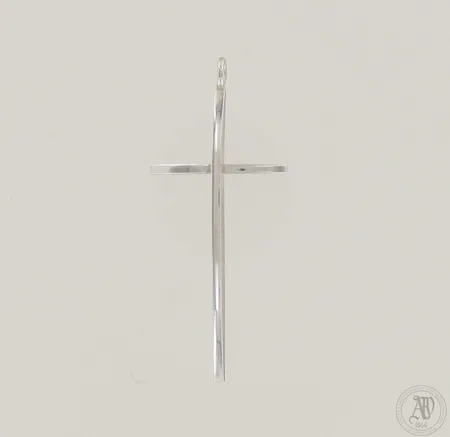 Ristiriipus Aarikka, korkeus 67mm, design Pekka Piekäinen, 925, paino 7,6g 