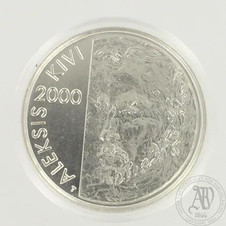 Juhlaraha, 100 Markkaa 2000, Aleksis Kivi, 925br, paino 25,5g 