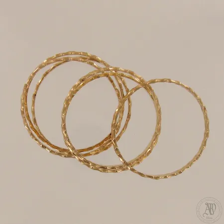 Kuusi rannerengasta, Ø 58mm, 875, paino 30,6g 